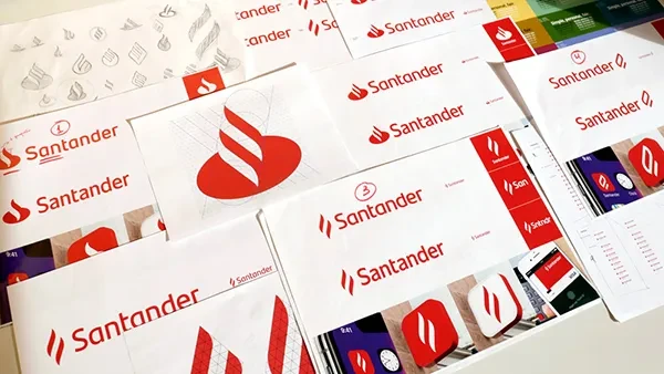 西班牙最大的银行Santander更新品牌形象